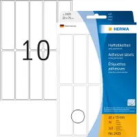 Herma Etiket 2420 20x75mm wit 320 stuks - 3 stuks