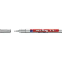 Edding 751 Permanent Lakmarker Zilver Fijn Ronde punt 1 - 2 mm Waterbestendig
