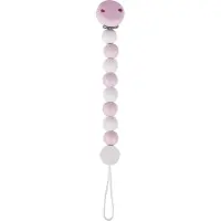 Heimess fopspeen ketting hout roze 1 stuks