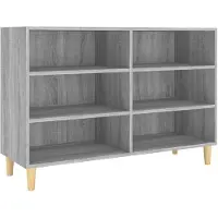 vidaXL Dressoir 103,5x35x70 cm bewerkt hout grijs sonoma eikenkleurig