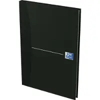 Oxford Office Essentials Schrift A5 Geruit Gebonden Zwart 192 Pagina's 96 Vellen