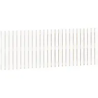 vidaXL Wandhoofdbord 166x3x60 cm massief grenenhout wit