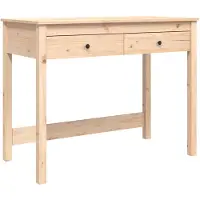 vidaXL Bureau met laden, 100x50x78 cm, massief grenenhout