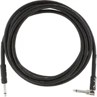 Fender PROFESSIONAL INSTRUMENT CABLE STRAIGHT-ANGLE 10' BLACK