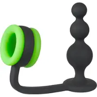 Shots Glow in the Dark Butt Plug en Cockring