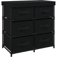 Super Merchant Opbergkast met 6 lades 55x29x55 cm staal zwart