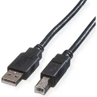 Rotronic USB 2.0 kabel, Type A-B, zwart, 1,8 m