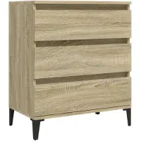 vidaXL Dressoir Sonoma-eikenhout, 60x35x70 cm, houtvezel