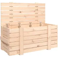 vidaXL Opbergbox 91x40,5x42 cm massief grenenhout
