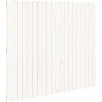 vidaXL Wandhoofdbord 127,5x3x110 cm massief grenenhout wit
