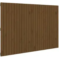 vidaXL Wandhoofdbord 166x3x110 cm massief grenenhout honingbruin