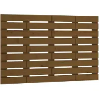 vidaXL Hoofdbord wandmontage 106x3x63 cm grenenhout honingbruin