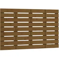 vidaXL Hoofdbord wandmontage 96x3x63 cm massief grenenhout honingbruin