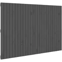 vidaXL Wandhoofdbord 166x3x110 cm massief grenenhout grijs