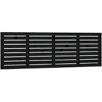 vidaXL Hoofdbord wandmontage 166x3x63 cm massief grenenhout zwart