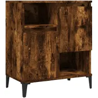 vidaXL Dressoir 60x35x70 cm bewerkt hout gerookt eikenkleurig