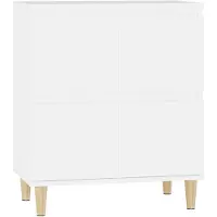 vidaXL Dressoir 60x35x70 cm bewerkt hout wit