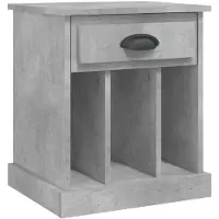 vidaXL Nachtkastje 43x36x50 cm betongrijs