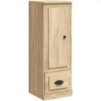 vidaXL Hoge kast 36x35,5x103,5 cm bewerkt hout sonoma eikenkleurig