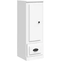vidaXL Hoge kast 36,35,5x103,5 cm bewerkt hout wit