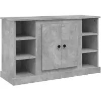 vidaXL Dressoir 100x35,5x60 cm bewerkt hout betongrijs