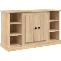 vidaXL Dressoir 100x35,5x60 cm bewerkt hout sonoma eikenkleurig