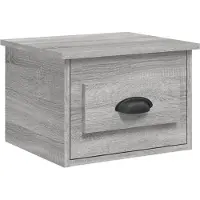 vidaXL Nachtkastje wandgemonteerd 41,5x36x28 cm grijs sonoma eiken