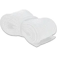 DeLOCK Braided Sleeving with Hook-and-Loop Fastener 2 m x 19 mm white