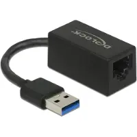 DeLOCK USB Type-A Adapter to Gigabit LAN compact black