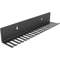 DeLOCK Cable holder 318 x 65 mm for wall mounting black