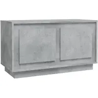 vidaXL Tv-meubel 80x35x45 cm bewerkt hout betongrijs