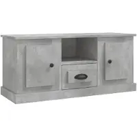 vidaXL Tv-meubel 100x35,5x45 cm bewerkt hout betongrijs