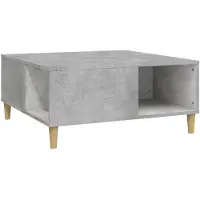 vidaXL Salontafel 80x80x36,5 cm bewerkt hout betongrijs