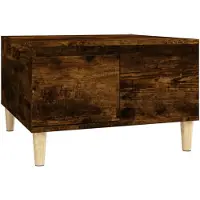 vidaXL Salontafel 55x55x36,5 cm bewerkt hout gerookt eikenkleurig
