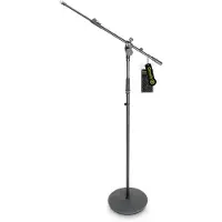 Gravity GMS2322B Telescoping Boom Microphone Stand with Round Base