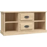 vidaXL Tv-meubel 99,5x35,5x48 cm bewerkt hout sonoma eikenkleurig