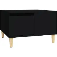 vidaXL Salontafel 55x55x36,5 cm bewerkt hout zwart