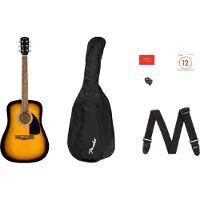 Fender FA-115 Acoustic Dreadnought Pack Sunburst and a Free 90-Day Subscription to Play