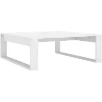 vidaXL Salontafel 100x100x35 cm bewerkt hout wit