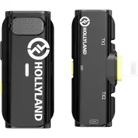 Hollyland Lark C1 Solo draadloze microfoon voor iPhone Cool Black