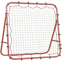 vidaXL Voetbalterugkaatsbord, verstelbaar, 96x80x96 cm, staal en PE