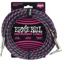 Ernie Ball P06063 7,5 m Recht - Gebogen Instrumentkabel