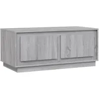 vidaXL Salontafel 102x50x44 cm bewerkt hout grijs sonoma eikenkleurig