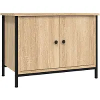vidaXL Tv-meubel met deuren Sonoma eiken 60x35x45 cm bewerkt hout