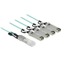 DeLOCK Actieve optische kabel, QSFP+ naar 4 x SFP+, 10 meter, 10 meter, SFP+, 4x SFP+, mannelijk/mannelijk