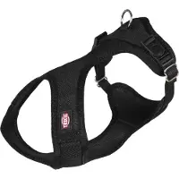 Trixie hondentuig touring comfort soft zwart 33-50x2 cm
