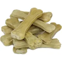 Petsnack - Hondensnack - Geperst Kauwbot - - Massief - Gedroogde Buffelhuid - 15 cm - 10 stuks