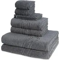 Ross Dames en Heren 2 X Washand 2 X gasten- 2 X douche- 2 X handdoek in een set Cashmere feeling