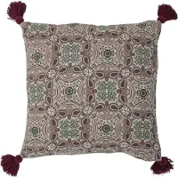 Creative Collection Fibi-kussen, paars, gerecycled katoen