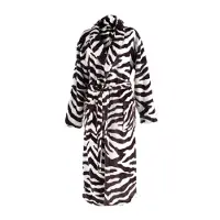 Zohome Zo Home Flanel Fleece Badjas Zebra - brown - M